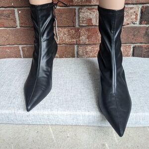 Zara Kitten Heel Ankle Boots EU 41 US 10